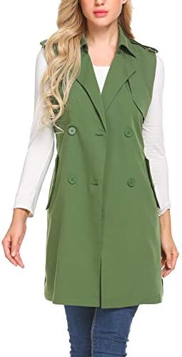 sleeveless trench