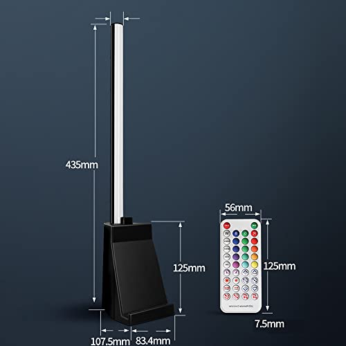 iLeefy Smart Led Light Bars,Smart RGB Table Lamp 142 Lighting Effects & 18 Music Modes and Music Sync Modes LED RGB Desk Lamp Ambiance Lights with Bluetooth APP Control for Party /Gaming/Room /TV/ PC