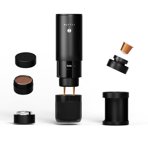 Nuttii E-Coffee Portable Espresso Machine, 20 Bar Self-Heating Travel Coffee Maker, Precise...