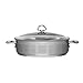 Chantal SLIN29-280 Induction 21 Steel Sauteuse with Glass Tempered Lid (5-Quart)