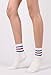 STYLEGAGA Women Daily Stripe Casual Ankle Socks (6Pair-Triple Stripe)