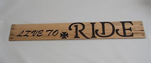 Live to Ride Sign Wood Wall Art for Motorcycle Rider, Motorcycle Sign, Motorcycle Art, Mancave Picture, Mancave Decoration, Garage Sign