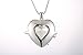 GAEA H - Heart Present Series Heart Pendant Necklace Purple Rainbow Gift for Mother's Day GHJN094