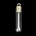 WINOMO 10pcs Mini Glass Bottles with Cap DIY Pendent (Clear + Bronze)