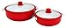 IMUSA USA Ceramic Nonstick Caldero Set 2-Piece, Red