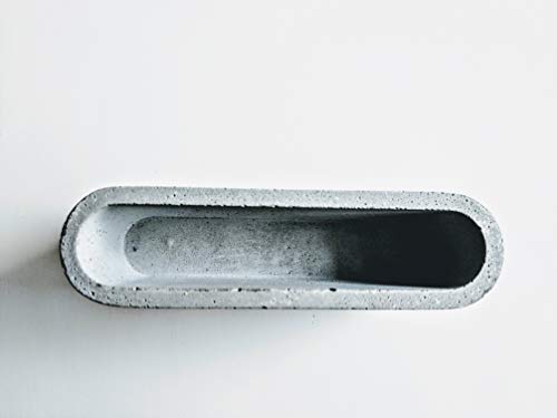 Silver Concrete Cement Minimalist Business Card Holder