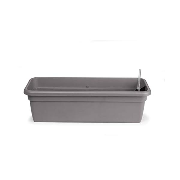 GEDA Balkonkasten mit Bewässerungseinsatz - 79 cm Taupe