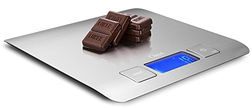 Zenith Digital Kitchen Scale by Ozeri, in Refined Stainless Steel with Fingerprint Resistant Coating