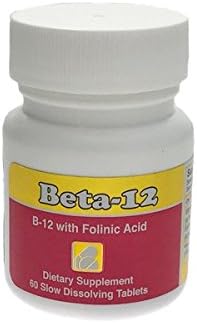 Beta-12® 3 mg Methylcobalamin (B12) Slow Dissolving Tablets with 1 mg Folinic Acid
