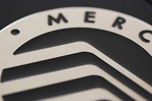 Mercury Logo ACRYLIC Front License Plate Novelty Black Gloss Authentic (Certified Refurbished)
