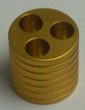 Electronic Cigarette Display Metal Base/e Cigarettes Holder/Colorful e cig Stand for All ego ego t ego c Twist ego-w egot LCD etc Batteries (Gold)
