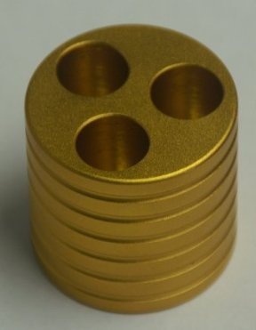 Electronic Cigarette Display Metal Base/e Cigarettes Holder/Colorful e cig Stand for All ego ego t ego c Twist ego-w egot LCD etc Batteries (Gold)