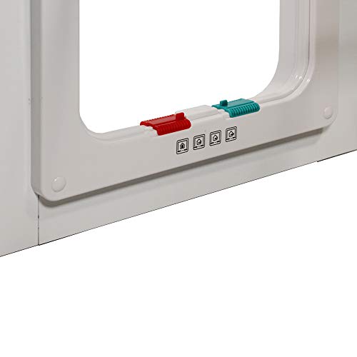 Whiskers & Windows Cat Door for Sliding Glass Door, Adjustable Heights