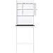 Best Choice Products Wooden Modern Contemporary Over-The-Toilet Space Saver Organization Storage Cabinet for Home, Bathroom w/Adjustable Shelves, Cubby, Framed Door Panel, White