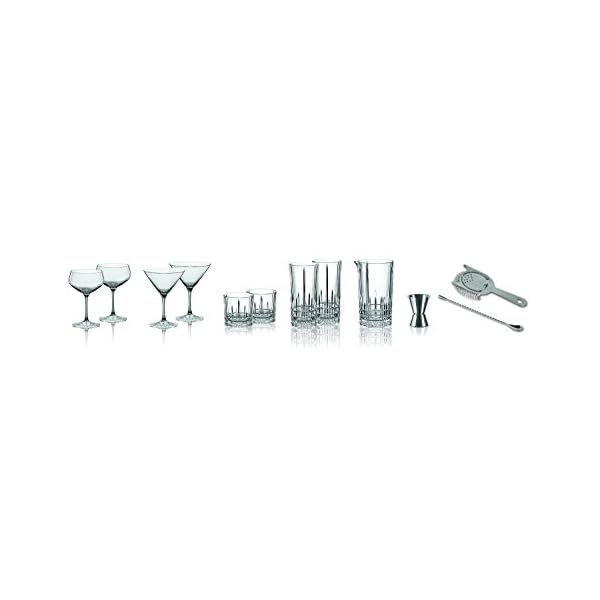 Spiegelau & Nachtmann, 12-teiliges Hausbar-Starter-Set, Verschiedene Cocktailgläser + Zubehör, Perfect Serve, 4500195
