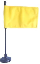 Yellow Assembly Line Flag with Magnetic Base and