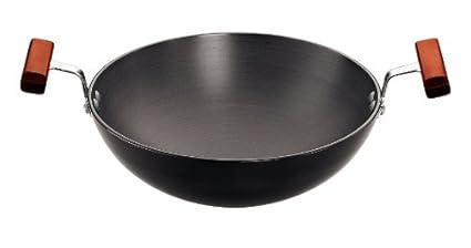 Hawkins Futura Hard Anodised Round Bottom Deep-Fry Pan(22cm/1.5 Litres)