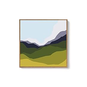 Framed Canvas Wall Art Natural Scenery Canvas Prints Home Artwork Decoration for Living Room,Bedroom - 16x16 inches
