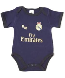 10XDIEZ Body Bebe Real Madrid 814 Marino-Negro - Tallas bebé - 6 Meses: Amazon.es: Hogar