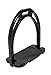 PRORIDER Equine Horse English Saddle Iron Stirrups 4-3/4″ Wide Black 51114BKthumb 2