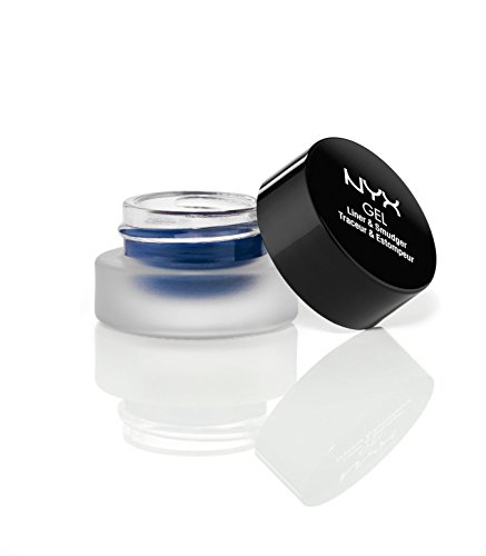 Nyx cosmetics gel eyeliner and smudger, samantha, cobalt blue, 0.…