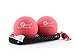 sFera Yoga Massage Balls, Trigger Point, Deep Tissue and Myofascial Therapy. 2 (2.5 inch) Firm Balls w/mesh Bag, (RLZ2 MED - Red)