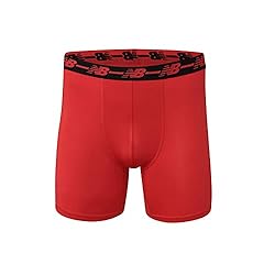 New Balance Men's Standard Boxer Brief, Black/Team