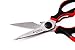 MORICAI Premium Heavy Duty Kitchen Shears, Kabble Multifunction Kitchen Scissors, Latest and Smart Design, As Sharp As Any Knife, Red-Black
