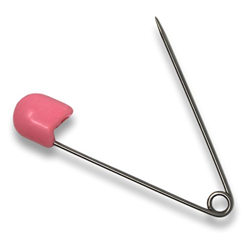 Rearz Adult Stainless Steel Locking Diaper Pins (4 Pack) (Pink