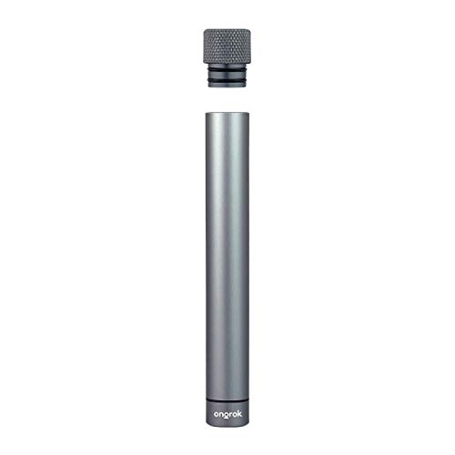 ONGROK Premium Storage Tube | Airtight Aircraft Grade Aluminum Metal, Pocket-Sized Opaque Holder (Silver)