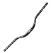 UPANBIKE Mountain Bike Handlebar 31.8mm, Aluminum Alloy MTB Bicycle Riser Handlebar Extra Long 700mm with Paint Matte Surface