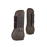 Horze Tendon Boots - Chocolate Brown - Full