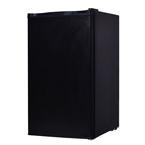 GHP Black 3.2 Cu. Ft. Compact Refrigerator with Internal Freezer & Ice Cube Tray