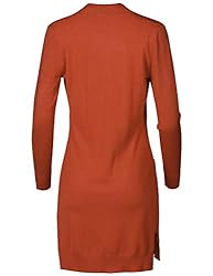 Solid Soft Stretch Long-line Long Sleeve Open Front
