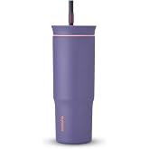 Owala 24 oz Stainless Steel Tumbler with Straw | Insulated Travel Cup | Blue Jay