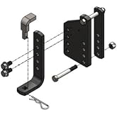 Blue Ox BXW4046 TrackPro L-Bracket Kit - Passenger Side