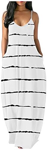 FRSH MNT OTTATAT Dresses for Women Casual Summer Spaghetti Strap Sexy V-Neck Loose Plus Size Long Maxi Dress with Pocket 1 FRSH MNT OTTATAT Dresses for Women Casual Summer Spaghetti Strap Sexy V-Neck Loose Plus Size Long Maxi Dress with Pocket
