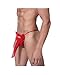 Men's Elephant Thong by Donna Di Capri,Red,One Size