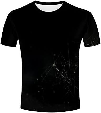 Men Fashion 3d Light Bulb/Love Heart/Nebula Print Casual Crew Neck Short Sleeve Novelty T shirt Funny Graphics Tops 3XL