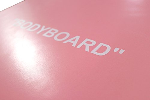 Grande Juguete Body Board 37" with EPS Core Slick Bottom and Leash for Kids and Adults (Pink)
