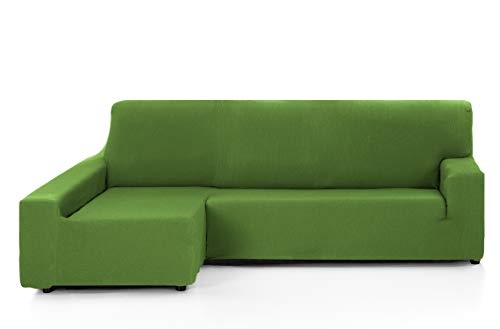 Martina Home Tunez Sofa Cover For Chaise Longue, 32 x 17 x 42 cm Long Left Arm (Front View) BRAZO IZQUIERDO (visto de frente) 240 cm a 280 cm green
