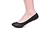 Jarseen 4 Pairs Women's No Show Liner Non Slip Nylon Hidden Socks (4Black)