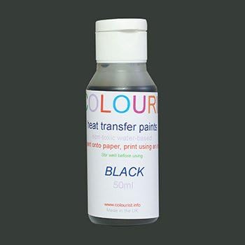 Colourist : Heat Transfer Paint : 50ml : Series 1 : Black