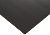 Poron Polyurethane Open-Cell Foam Sheet, Medium Firmness, No Backing, Black, 0.031