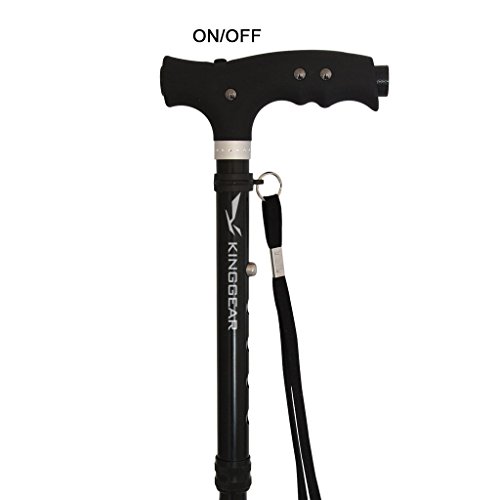 KingGear Travel Adjustable Folding Canes and Walking Sticks for Men and