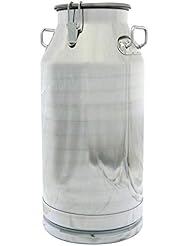 Stainless Steel Milk Transport Cans with Strong, Sealed Lid and Spigot Option (13 Gallon, with Spigot)