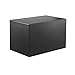 Security Safe, Steel Box for Safety with Key Lock for Home, Small Durable Hard Safe for Money, Cash, Deposit, Jewelry, File and Document, Cubic Safe Equipment for School, Hotel, Office, Store - Black