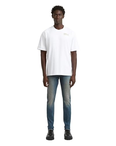 G-Star Men's Revend FWD Skinny Jeans, Colour Blue, Size: Waist 36, Inseam 34