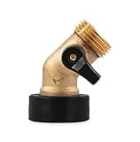 Camco Solid Brass 45 Degree Drinking Water Valve