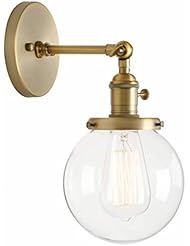 Permo Vintage Industrial Wall Sconce Lighting Fixture with Mini 5.9